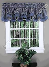 Cambridge Valance Blue Stylemaster Kitchen Valances Valance Curtains Layered Curtains Valance