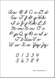 chart cursive alphabet aa zz zb style font upper and