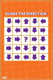 Guess The Direction Brain Teasers Fun Worksheets For Kids Brain Training Games