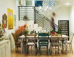 Farm House Table With Mismatched Chairs Mixed Dining Chairs Mismatched Dining Chairs Eclectic Dining Room