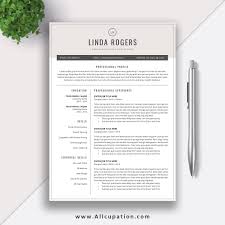 This cv sample in doc format is available for free download. Resume Templates For Job Application Modern Cv Template Best Word Resume Format 2 Pages Cover Letter References Instant Download Linda Allcupation Optimized Resume Templates For Higher Employability