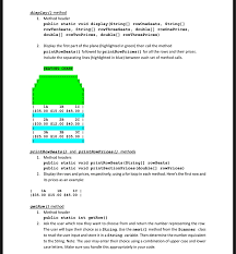 Lab 90 Points Ill Update And Display The Seating