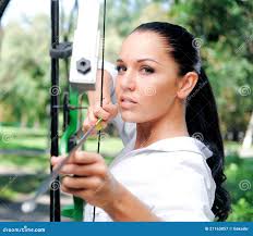 1,453 Young Woman Archer Stock Photos
