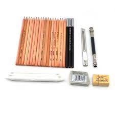 Authentic Sketch Drawing Charcoal Pencil Eraser Tool Kit Beginner Art Supplies Arts Sets Sketch Pencil Set In Art Sets Fro Pencil Drawings Drawing Kits Art Set