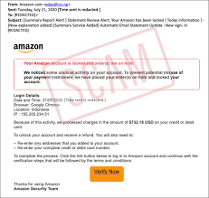 There are no charges on my bank account or credit card. Cybercrooks Pose As Amazon In Phishing Scheme