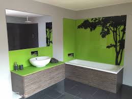 bathroom glass splashback ideas