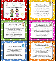 five spelling rules posters freebie spelling rules