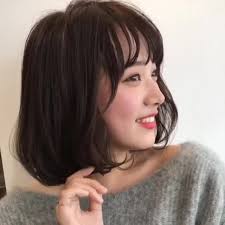 ストレートの黒髪ボブで もっと艶っぽく hair ボブパーマ ボブ 黒髪 ミディアム 黒髪