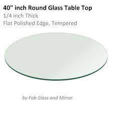 Category (12) home (11) tvs & electronics (3). Glass Table Top 40 Inch Round 1 4 Inch Thick Flat Polish Tempered Round Glass Table Top Round Glass Table Glass Table