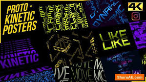 Amazing after effects templates with professional designs. Videohive Kinetic Typography Trending Posters Free After Effects Templates After Effects Intro Template Shareae