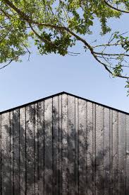 Zwarthout Shou Sugi Ban Maison Yakisugi Montauban Frankrijk Frankrijk Japanse Stijl Japan