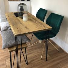 Reclaimed Dining Table With Black Hairpinschoice Of Etsy In 2020 Reclaimed Dining Table Dining Table Dining Room Small