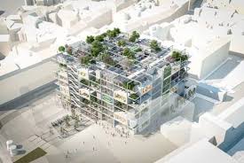 New Ikea Store In Vienna Omits Parking And Celebrates Nature In 2020 Green Facade Car Parking Ikea Store