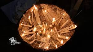 People Of Tabriz Hold Candle Light Ceremony On Ashura Eve