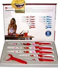 طقم سكاكين سيراميك 6 قطع tableware