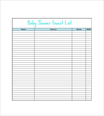 Free bridal shower planner printable: Baby Shower Gift List Template 5 Free Sample Example Format Download Free Premium Templates