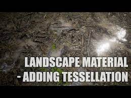 Landscape Material Tutorial Adding Tessellation Unreal Engine 4 Youtube Landscape Materials Unreal Engine Landscape