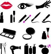 Black And White Vector Sticker Illustrations Vector Images Makeup Stickers Black And White Makeup Makeup