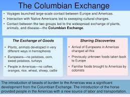 Ppt Columbian Exchange Powerpoint Presentation Free
