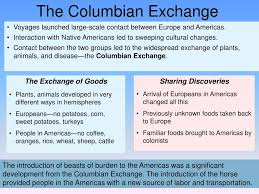 ppt columbian exchange powerpoint presentation free