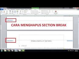 Maybe you would like to learn more about one of these? Cara Menghilangkan 1 Halaman Di Word Bisabo
