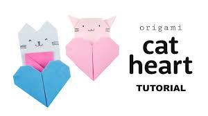 7,278 likes · 8 talking about this. Origami Cat Heart Tutorial Collab With Origami Tree Paper Kawaii Youtube