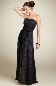 Bcbgmaxazria Strapless Silk Gown Nordstrom Chiffon Dress Long Black Tie Event Dresses Black Tie Dress Wedding
