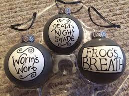 The Nightmare Before Chrismtas Deadly Night Shade Worms Wort And F Nightmare Before Christmas Ornaments Nightmare Before Christmas Decorations Disney Christmas