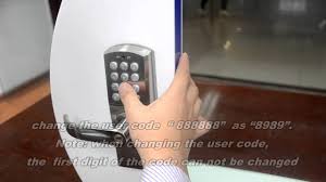 Most electronic locks come with two screws that you need to remove from. Homgeek Keypad Door Lock Keycode Set Up Video Youtube