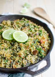 One Pot Spinach Rice Recipe Spinach Rice Vegetarian Recipes Recipes