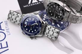 Blue face watches are ideal for adding a pop of colour to any outfit. Buy Omega Watches Tax Free Online Millenary Watches