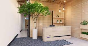 Di dalam lobby kantor, biasanya disediakan meja informasi utama dengan receptionist sebagai informan pertama dari pengunjung. Desain Interior Lobby Kantor Minimalis
