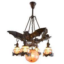 Austrian Bronze Bat Chandelier With Glass Orbs 1stdibs Com Chandelier Gothic Decor Bat Light