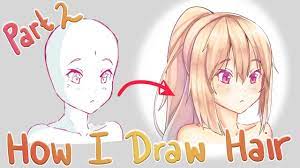 How To Draw Anime Hair Part 2 Rendering Color Selection Youtube
