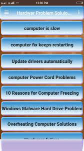 There is little more frustrating than an unexpected computer fault, and they always seem to happen at the most inconvenient times! Hardware Problem And Solution Guide For Android Apk Download