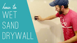 Drywall sanding produces huge dust. How To Wet Sand Drywall Less Dust Good Stuff Youtube