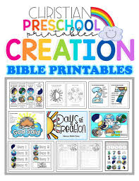 If you're looking to fill out a creation lesson even more, then be sure to check out my 7 days of creation activities , coloring pages , crafts , and songs ! Creation Preschool Printables Christian Preschool Printables