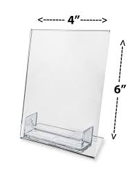 Lot Of 12 Business Card Holder With 4 W X 6 H Slant Back Table Tent Ad Frame Marketingholders Business Card Stand Sign Display Sign Holder