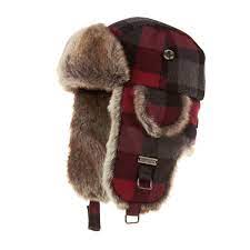 Barts Kamikaze Trapper Hat Red Checks Free Uk Delivery Hats Trapper Hats Winter Hats