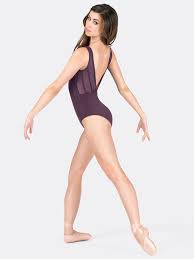 Adult Microfiber Tank Mesh Leotard