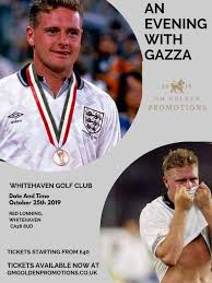 Paul gazza gascoigne is pictured outside a hospital where he stands to smoke. An Evening With Paul Gascoigne Whitehaven Golf Club