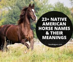 100's of names are possible, you're bound to find one you like. 23 Native American Horse Names Meanings Horse Name Generator