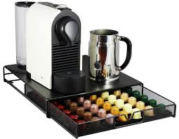 Decobros Coffee Pod Storage Mesh Nespresso Drawer Holder For 56 Capsules Black Amazon Com Grocery Gourmet Coffee Storage Coffee Pod Storage Coffee Holder