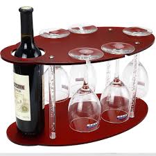 Wine Tabletop Racks Glass Holder Free Standing Acrylic Small Counter Top Idea Newcrea Wine Glass Holder Wine Glass Rack Glass Holders