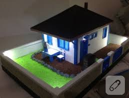 Karton ile maket ev yapım ı bahçe ve araba garaj olan minyatür kolay dıy building cardboard how to make beautiful house simple. Isikli Maket Ev 10marifet Org