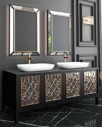 The most comprehensive image search on the web. Casa Padrino Luxus Badezimmer Set Schwarz Gold Weiss 1 Waschtisch Mit 4 Turen Und 2 Waschbecken Und 2 Wandspiegel