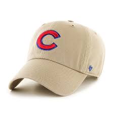 Chicago Cubs Dark Khaki C Logo Clean Up Adjustable Hat Clark Street Sports Adjustable Hat Chicago Cubs Hat Dark Khaki