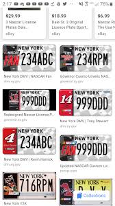 El paso dos nos garantiza. if you hear something like this. Til New York Has Vanity Nascar License Plates Nascar