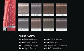 Schwarzkopf Color Chart Igora Royal Sbiroregon Org