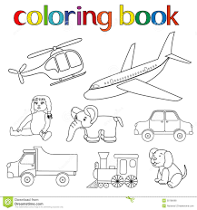 Grupo De Varios Brinquedos Para O Livro Para Colorir Ilustracao Do Vetor Ilustracao De Fofofo Arte 39766698